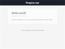 Tablet Screenshot of demo.bloggingcage.com
